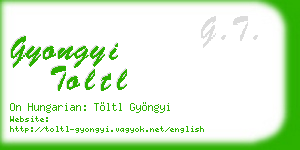 gyongyi toltl business card