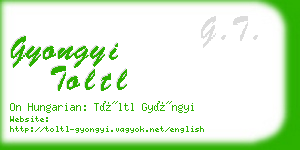 gyongyi toltl business card